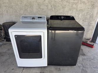 Washer and dryer.