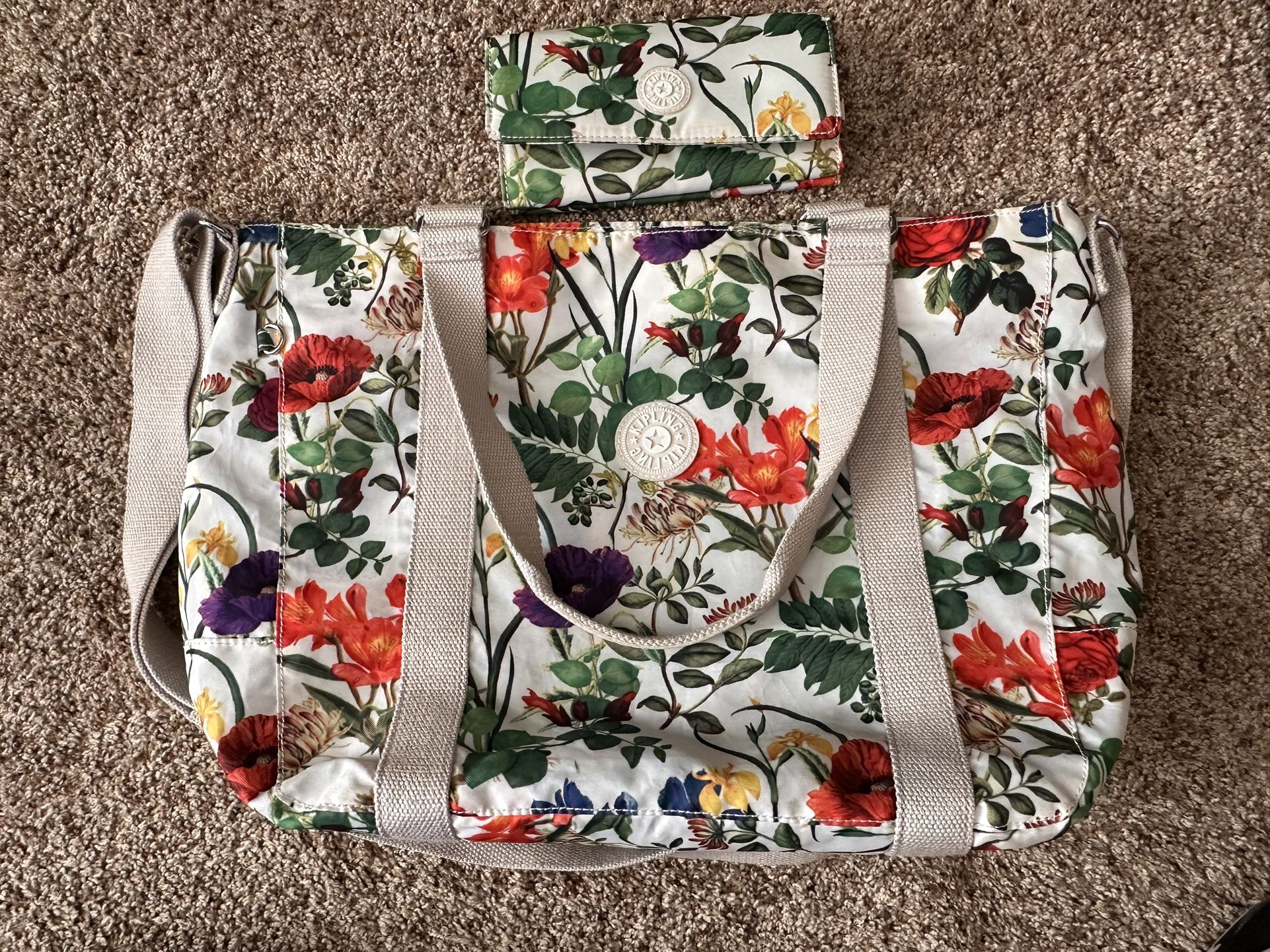 Kipling Floral Bag & Wallet Set