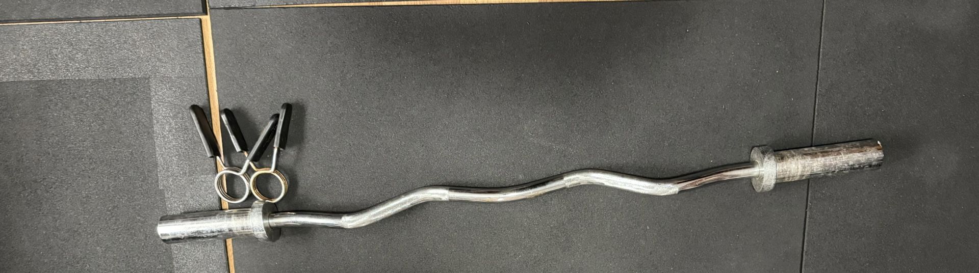 EZ Curl Bar & 2 Spring Olympic Collars
