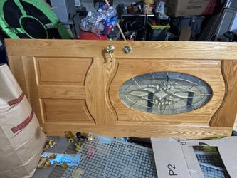 front oak door inswing left