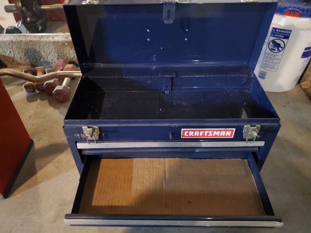 Blue craftsman tool box