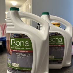 (2) 128oz Bona Hard Surface Floor Cleaner 