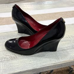 Authentic GUCCI WOMENS SHOES WEDGE MADE IN ITALY SIZE 9B  BLACK