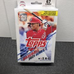 🔥 SEALED Topps MLB Baseball 2021 Series 1 Hanger Box Royal Blue parallel 🔥