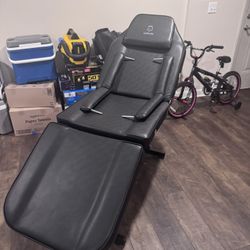 LUXMARS Tattoo Chair Adjustable, Multipurpose Facial Chair 73 Inch Spa Salon Facial Bed