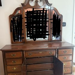 Wooden vanity