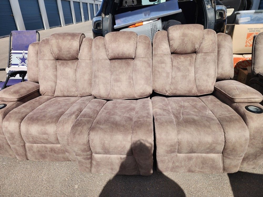 Electric Reclining Sofa And Reclining Chair