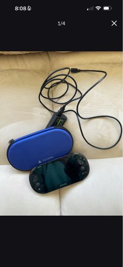 PS Vita Modded W Case And Charger With 256gb Card And memory card adapter