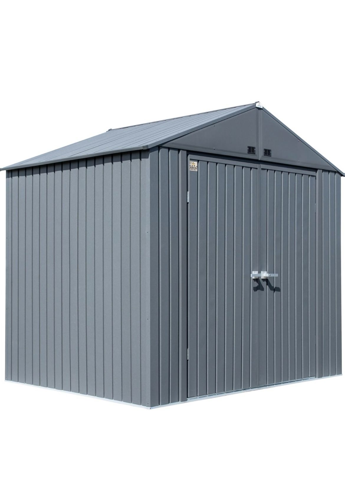 🔥Spicer discount 🔥Shed Elite 8' x 6' Tall Outdoor Steel Storage Shed with High Gable and Lockable Doors Storage Building, Anthracite 189$