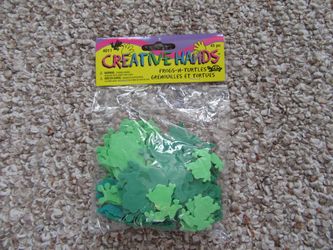 Creative Hands Frogs-N-Turtles Mini Cutouts by Fibre Craft (45 pieces)