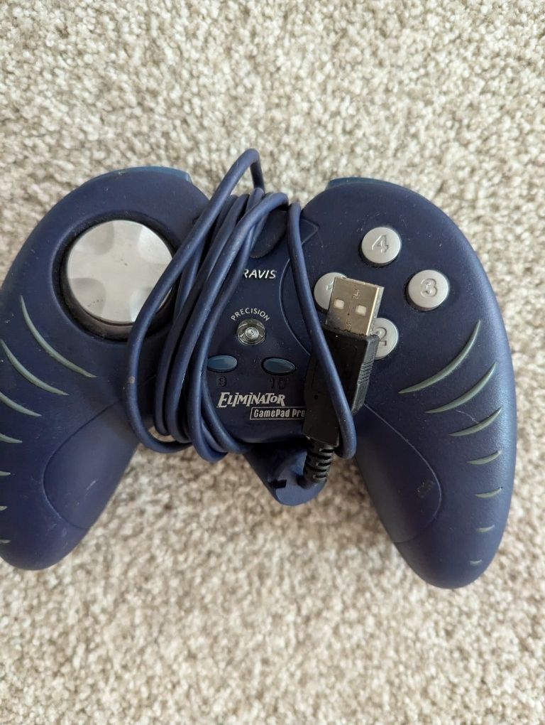 Pc Gaming Controller Controller Game Pad Gravis Eliminator Gamepad Pro Usb Computer