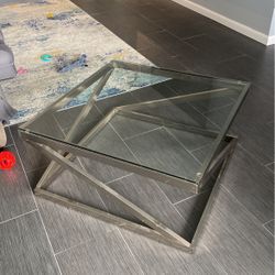 Modern IKEA Glass Coffee Table