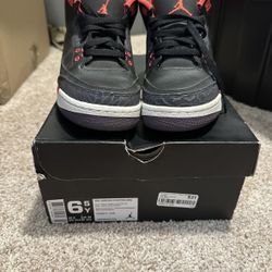 air jordan 3 retro size 6.5 youth 
