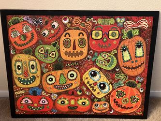Halloween Puzzle on Slate Board
