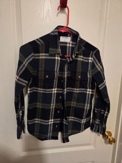 Old Navy Kids Plaid Flannel Button-Up Shirt
