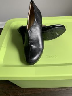 Black 9West booties