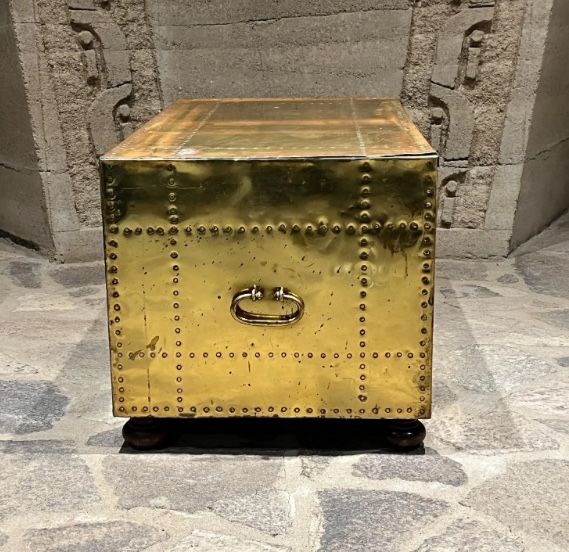 1970s Sarreid Ltd Brass Chest of Drawers Spain