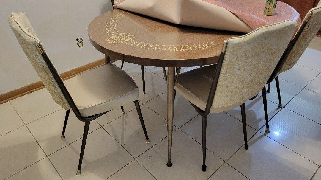 Rare 1960s Chromcraft Table + 6 Chairs