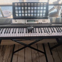Yamaha EZ-200 keyboard and Stand and Power Adapter