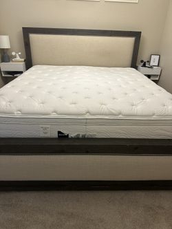 Restoration Hardware Like King Bed Frame & 2 Dressers