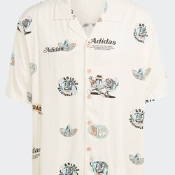 Adidas Resort Shirt | 3 Stripes | NWT | Button Up Shirt | Adidas| Men’s Size XS
