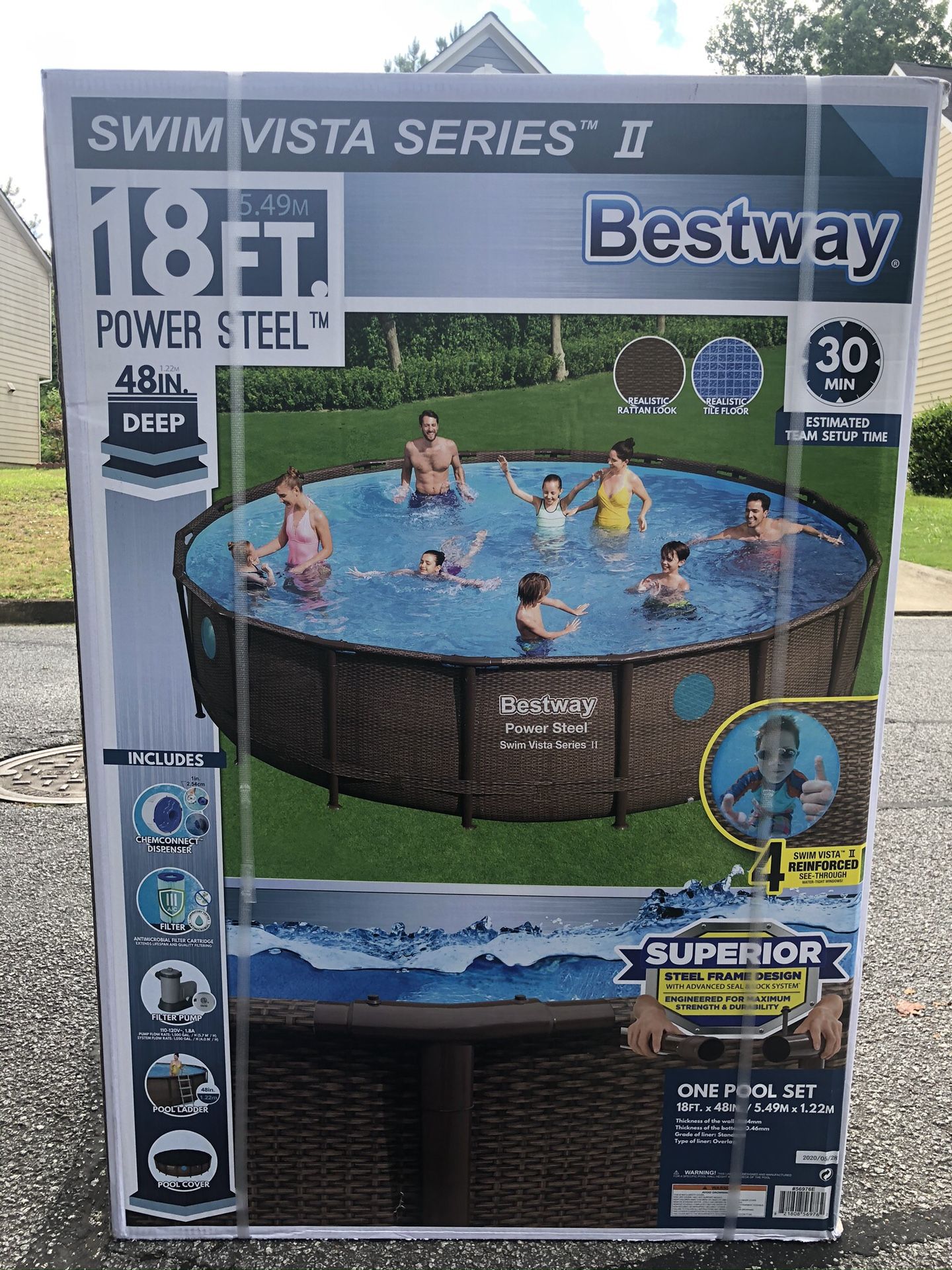 NEW Bestway swimming pool 18ft BUNDLE POWER STEEL!!