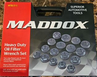 MADDOX Heavy Duty Oil Filter Wrench Set