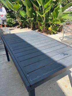 Black heavy duty out door table