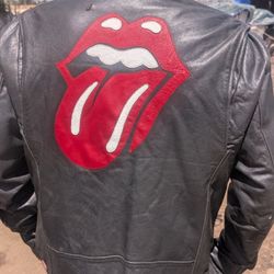 Rolling Stones 50 year Anniversary Leather Jacket