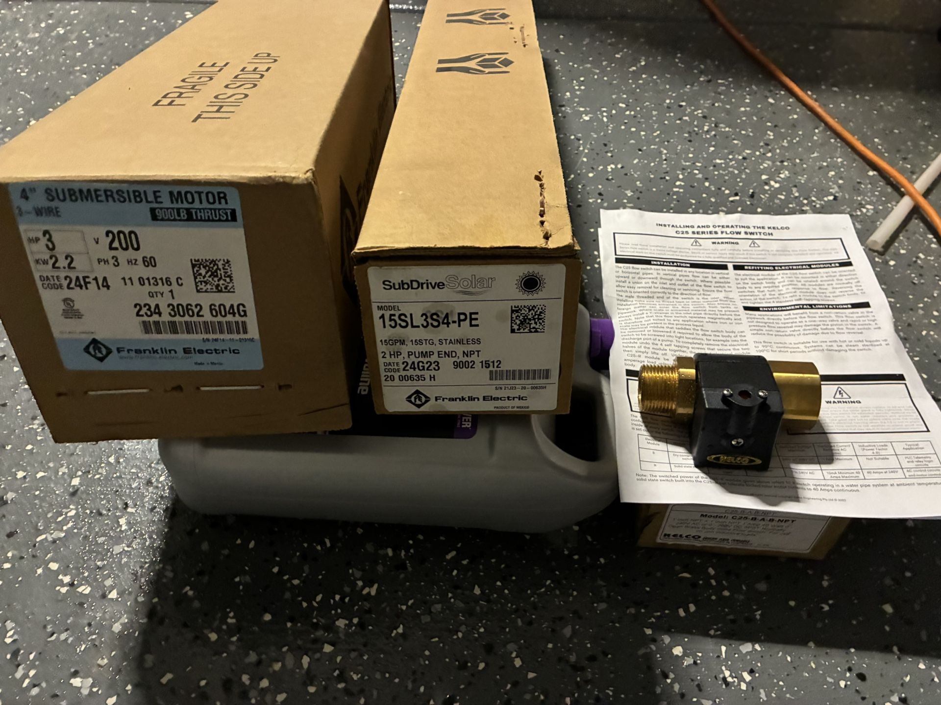 Franklin submersible pump and motor