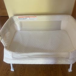 Bedside Bassinet- Adjustable High, On Wheels Brand New 