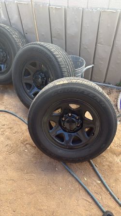 Black Chevrolet Steel Wheels