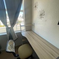 Three Tier Desk With Swivel Chair