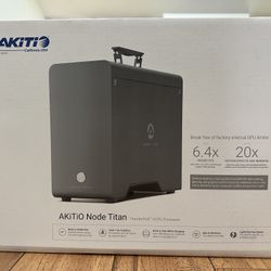 AKiTiO Node Titan Thunderbolt 3 eGPU Enclosure – Excellent Condition – $350
