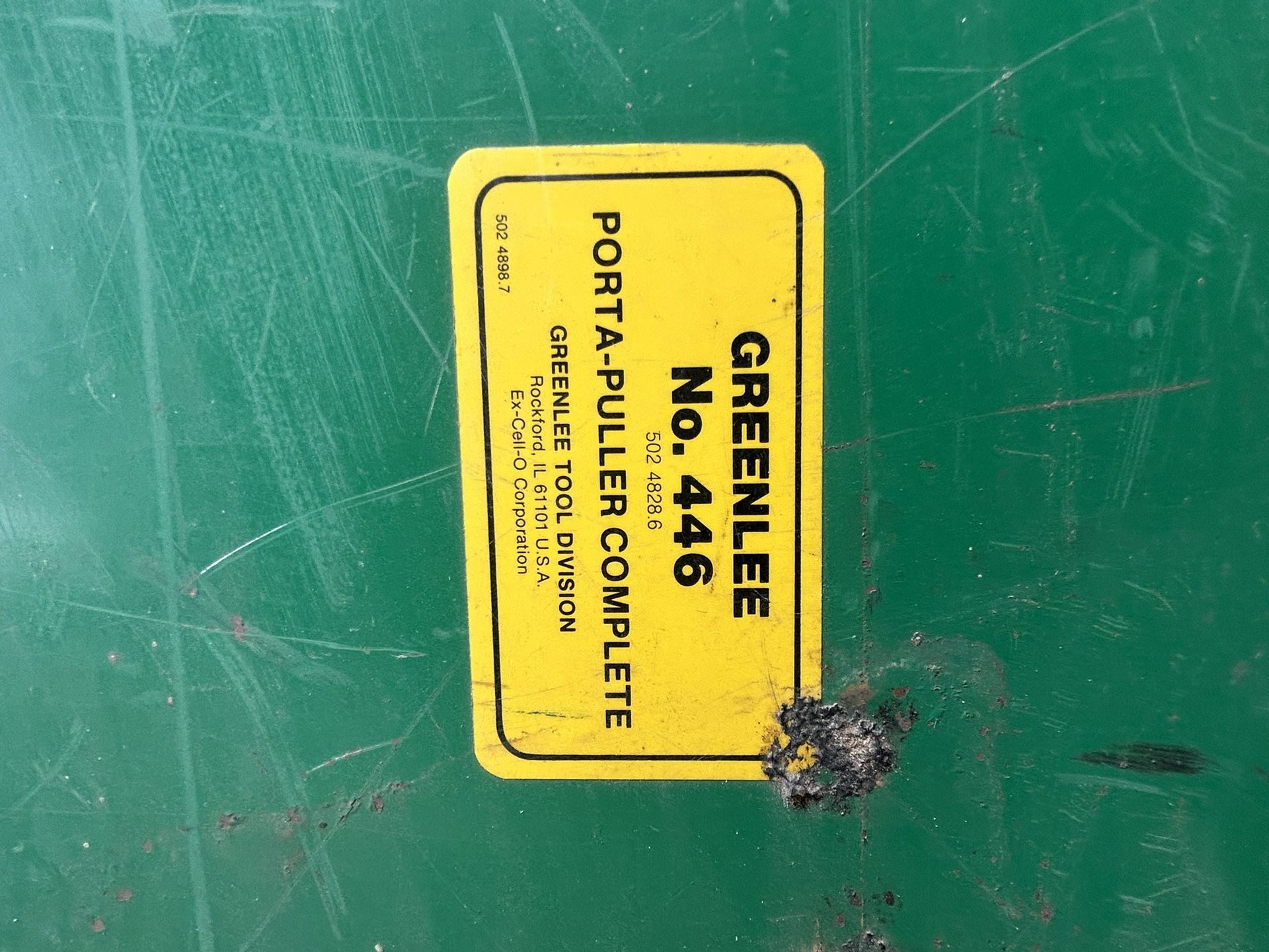 Greenlee 446 Porta Puller Package All complete in the case for