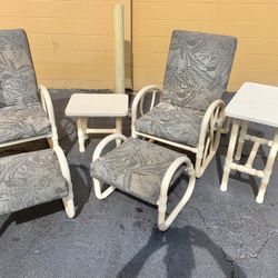 6 Pc Palm Casual Pvc Patio Set