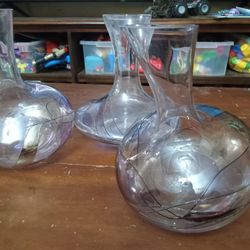 Romanian Glass HandCrafted Wine Decanters $50... O.B.O