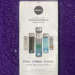 Water Filtration Bottle.
