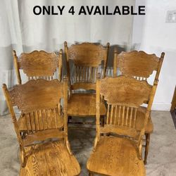 Pressed Back Chairs (4)