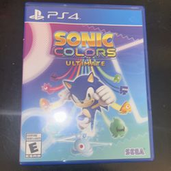 Sonic Colors Ultimate PS4 
