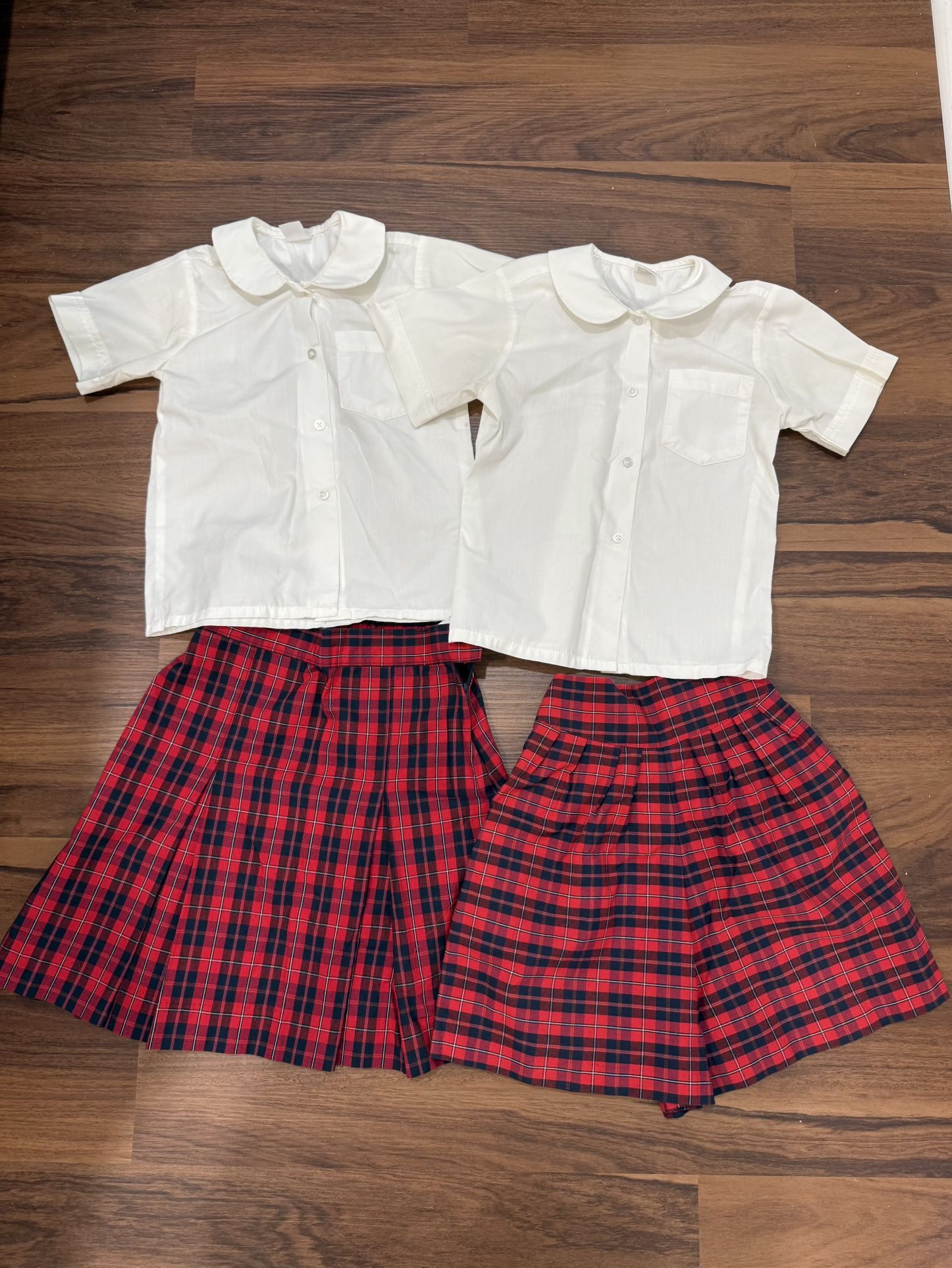 Girls School Uniform Skirt Skort Size 7-8