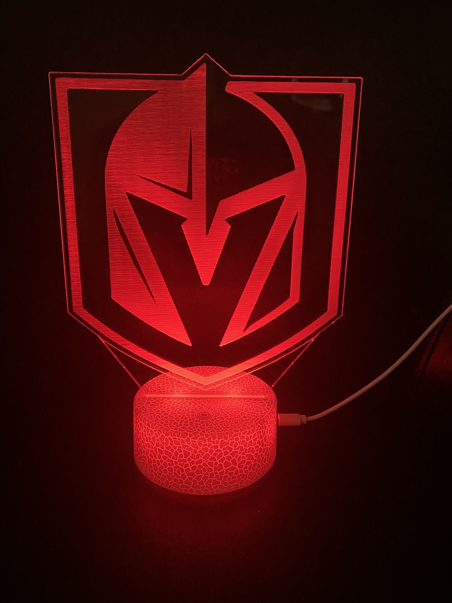 VGK Hockey Vegas 3d Lamp
