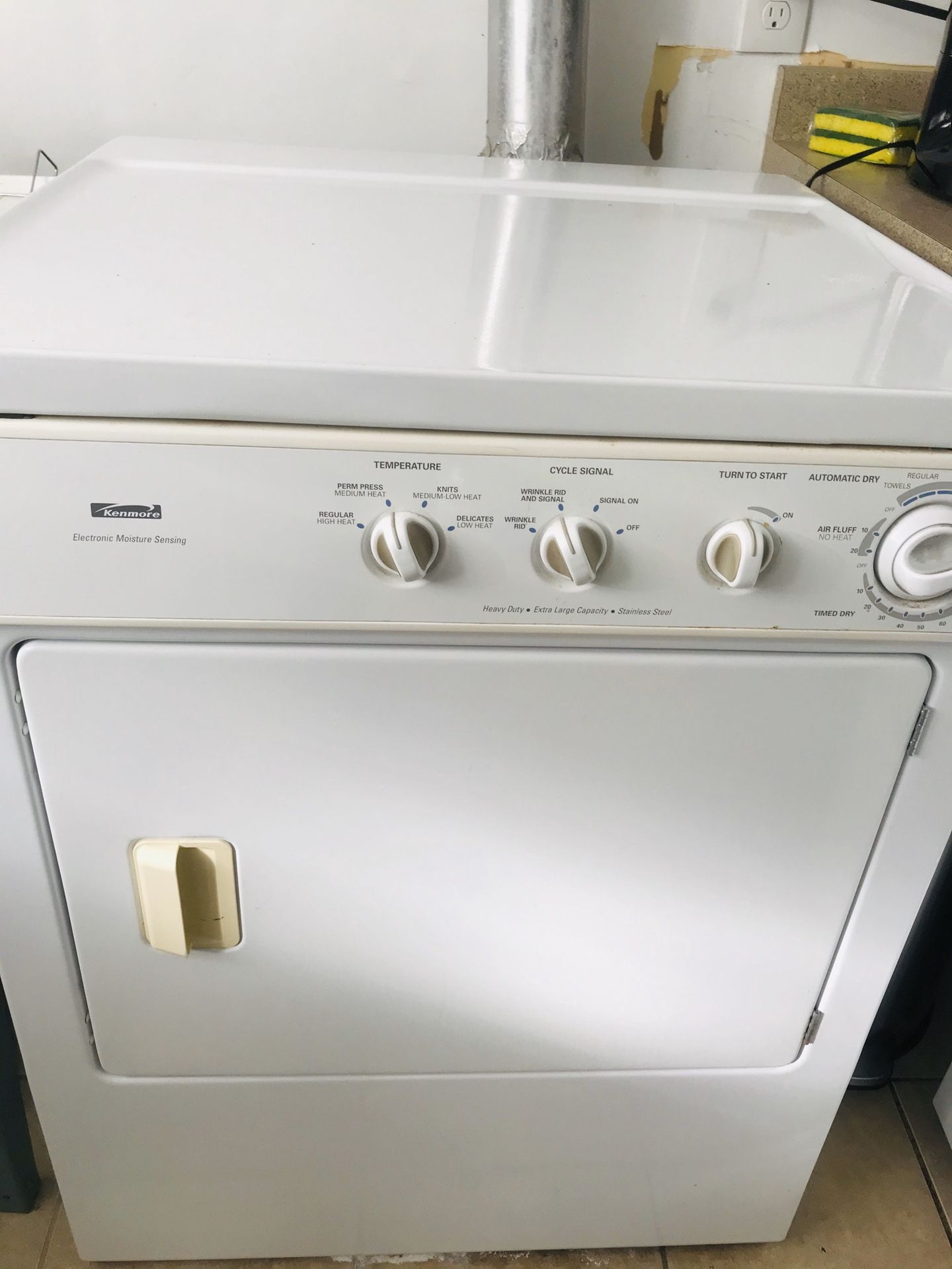 Kenmore electric washer and gas dryer