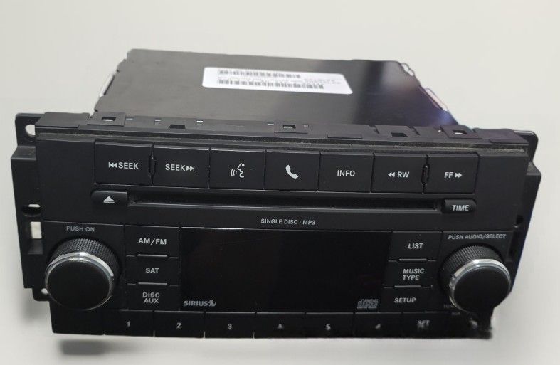 2008-2012 Jeep Dodge Chrysler 6 Disc CD Radio DVD MP3 WMA