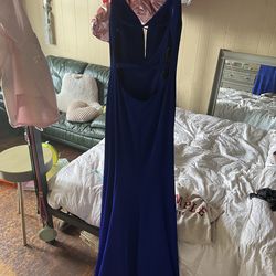 Royal blue prom dress