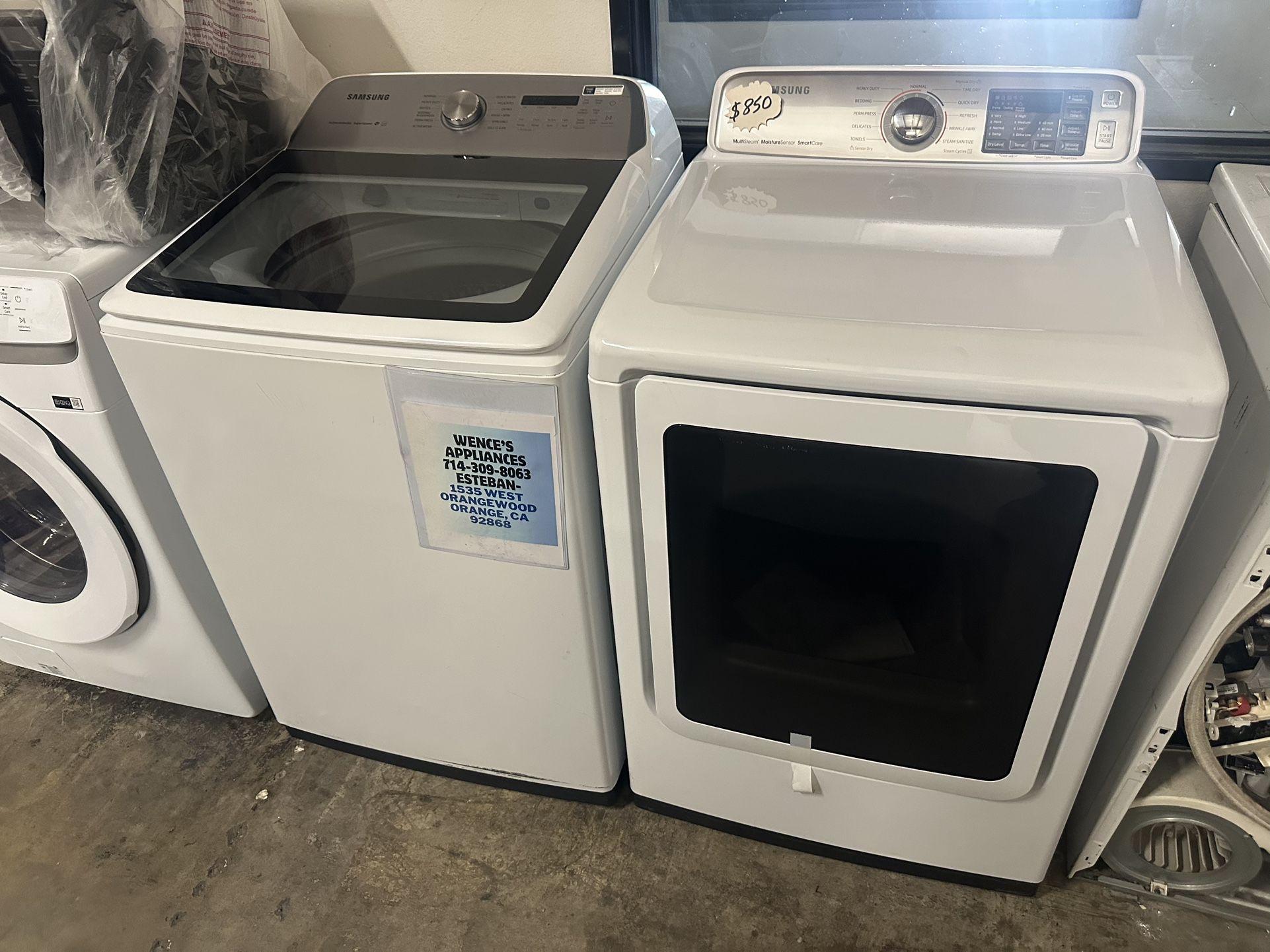 Samsung Washer And Gas Dryer