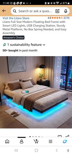 Full size platform bed