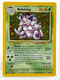 Pokémon TCG Base Set Nidoking 11/102 Holo English