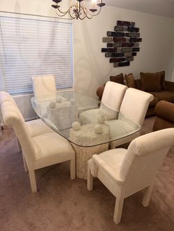Vintage 80’s Mactan Tessellated Stone Dining Table Set