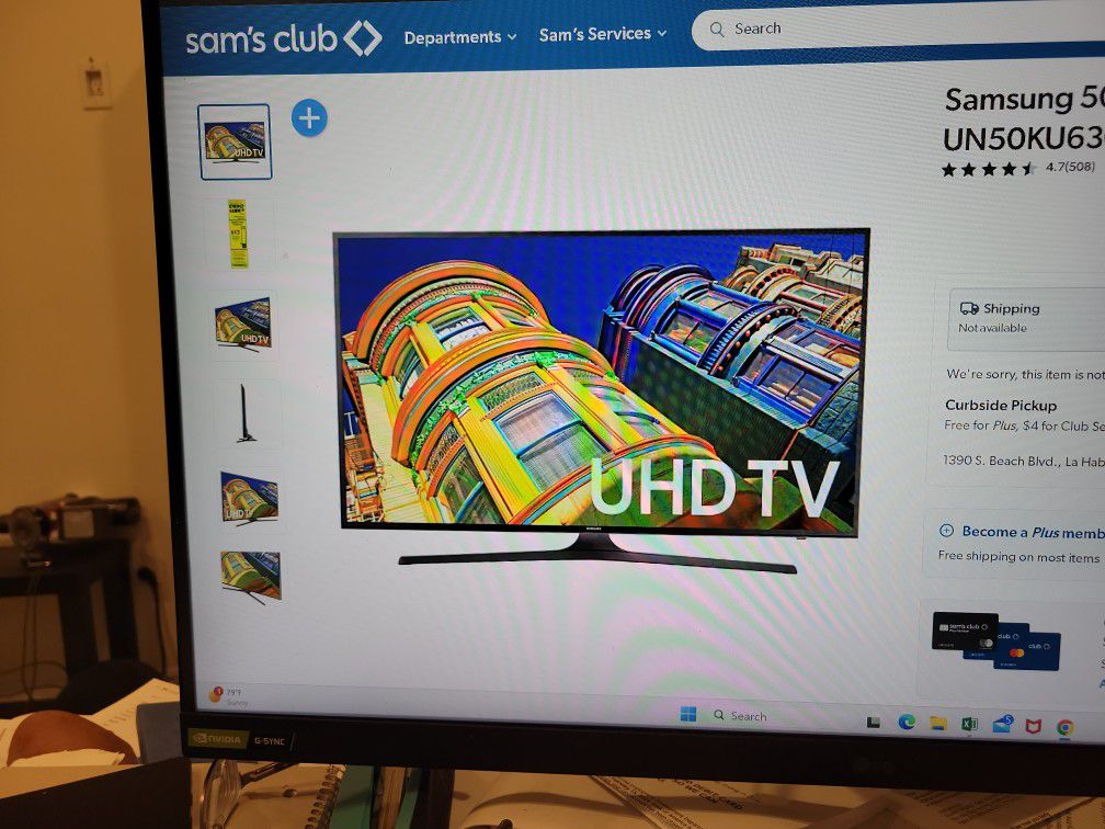 SAMSUNG 50 INCH 4K SMART TV 50KU630D  REFURBISHED 